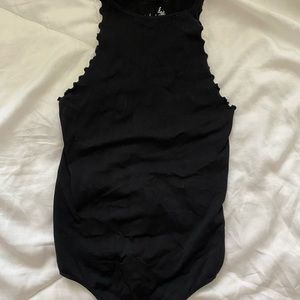 Free People Lattice Cut Seamless Bodysuit